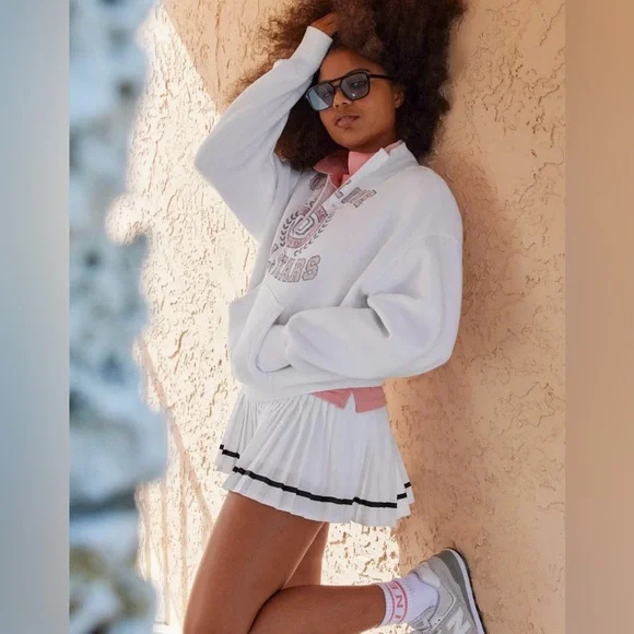 OFFLINE By Aerie All Aces White Pleated Tennis Skort NWT - Picture 5 of 15